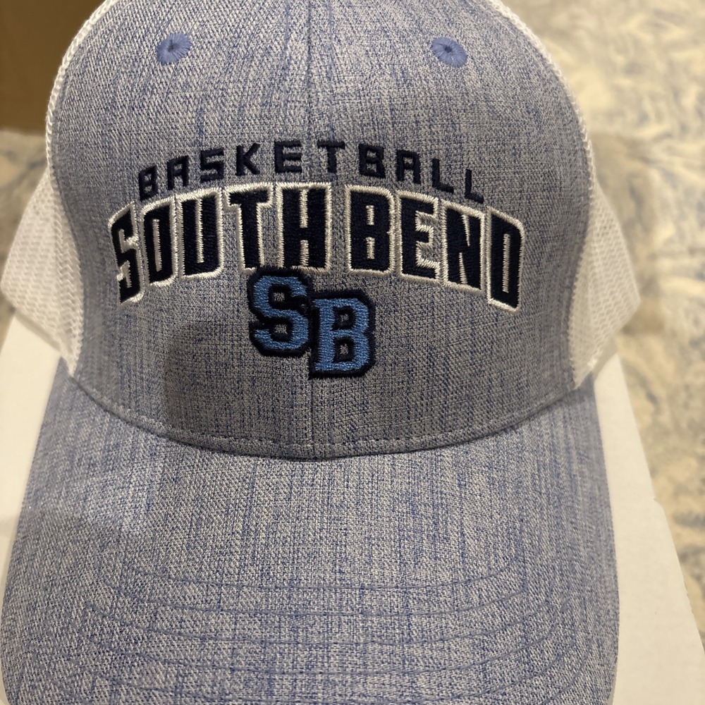 Cap America Cap, Brushed Twill, South Bend Basketball Logo, Trucker
